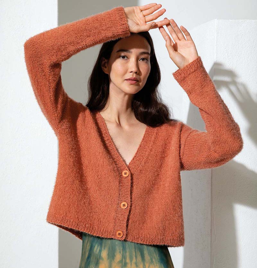Strickjacke aus Seide